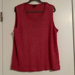 Talbots Size 3x Linen Sleeveless Top